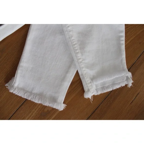 Madewell 10" High-Rise Skinny White Step-Hem Jeans NWT 26 2 - Picture 10 of 12